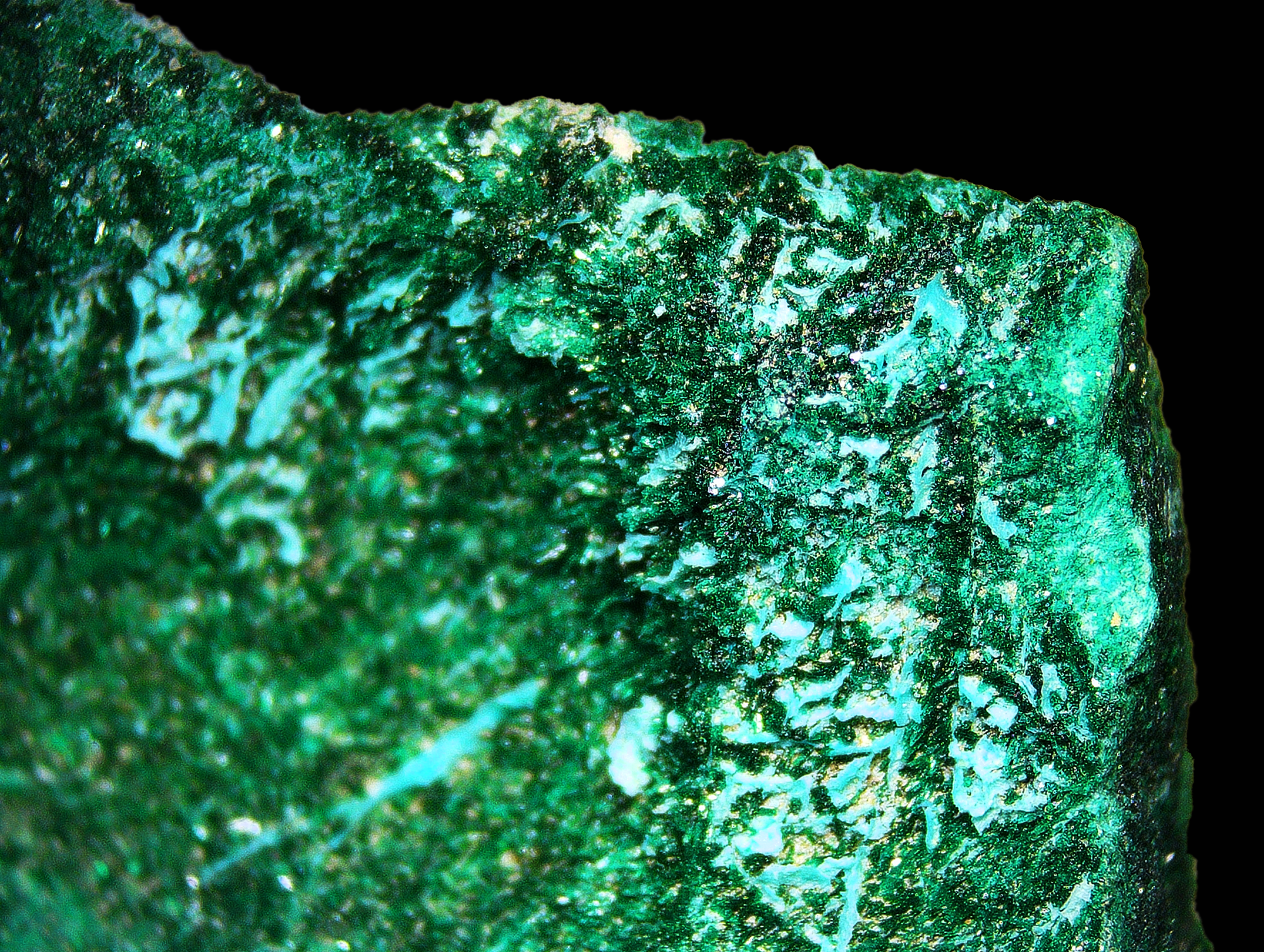Chrysocolla with Malachite - Kaokoveld, Namibia
