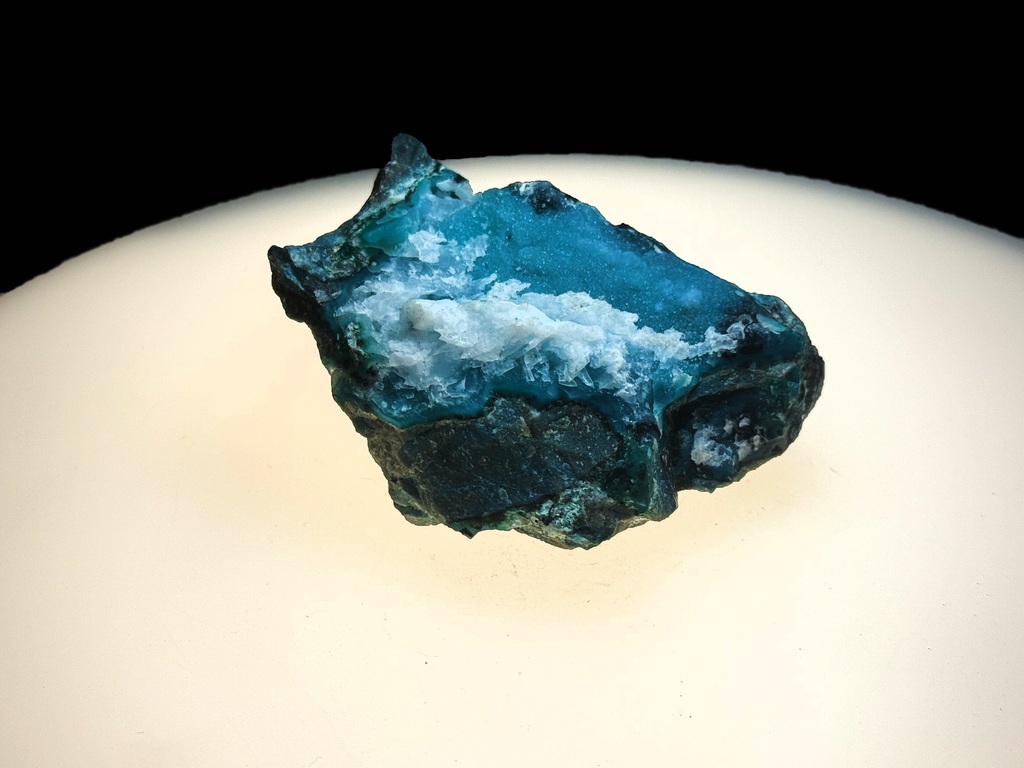 Chrysocolla with Quartz and Malachite
