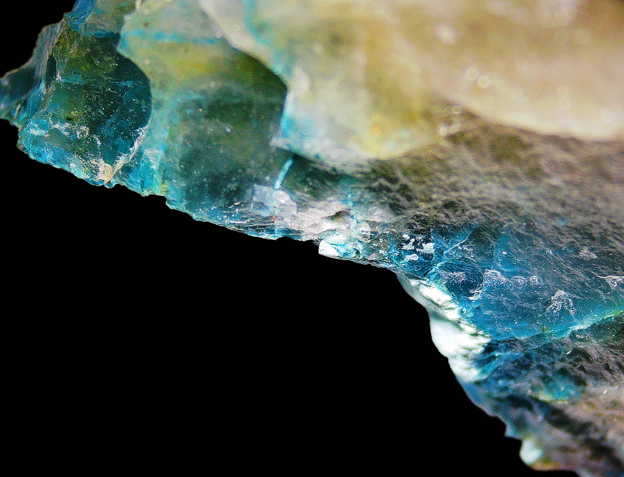 Chrysocolla with Quartz - Koakoveld, Namibia