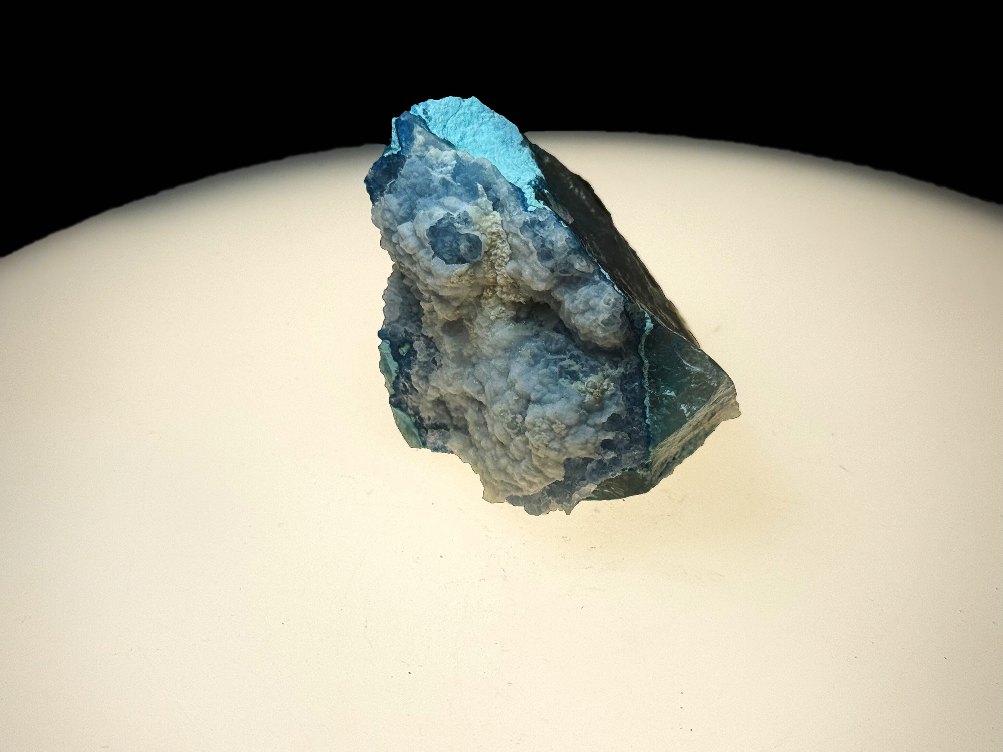 Chrysocolla with Quartz - Koakoveld, Namibia