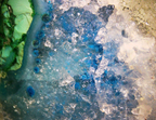 Chrysocolla with Malachite and Quartz - Kaokoveld, Namibia