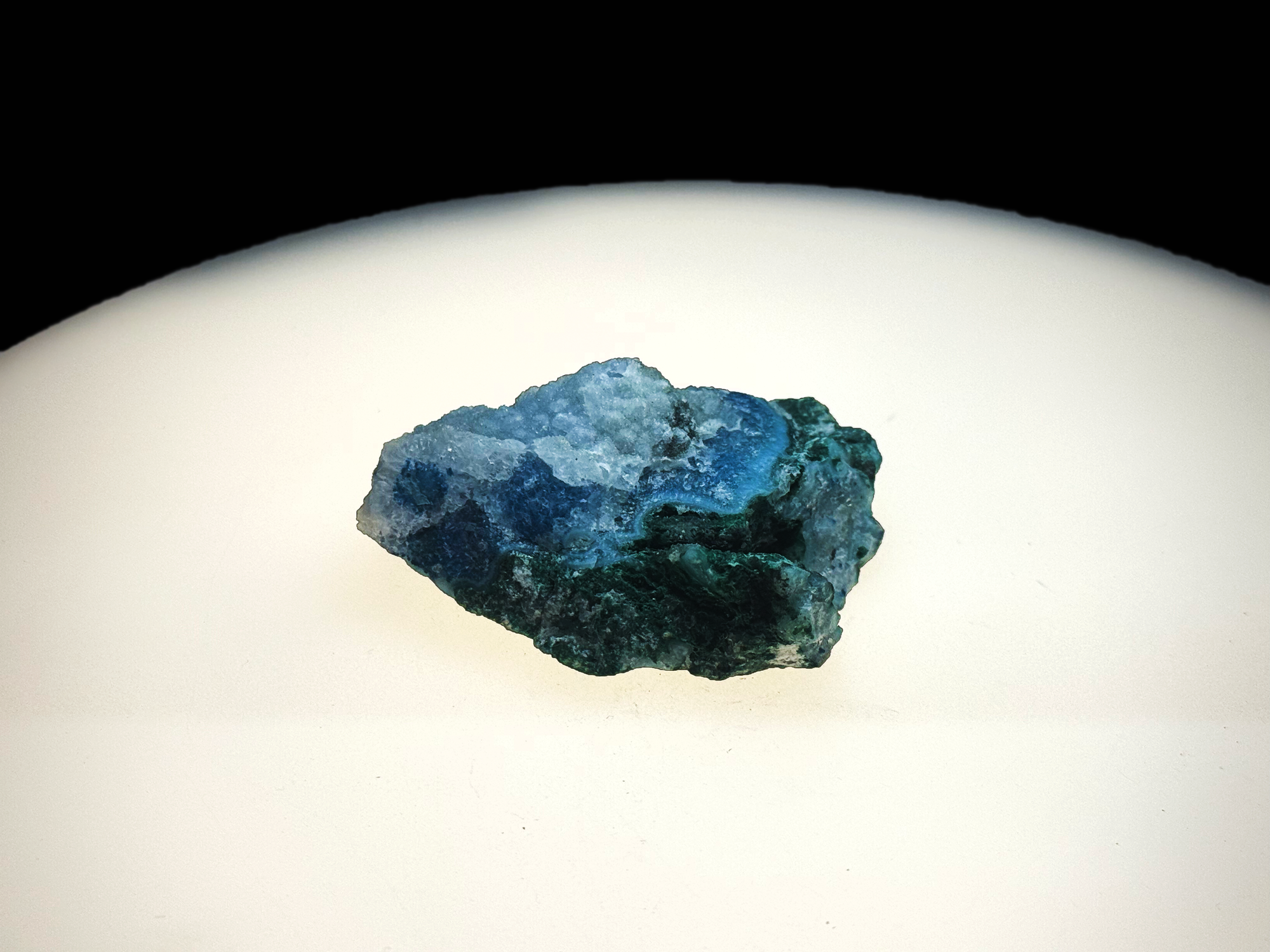 Chrysocolla with Malachite and Quartz - Kaokoveld, Namibia