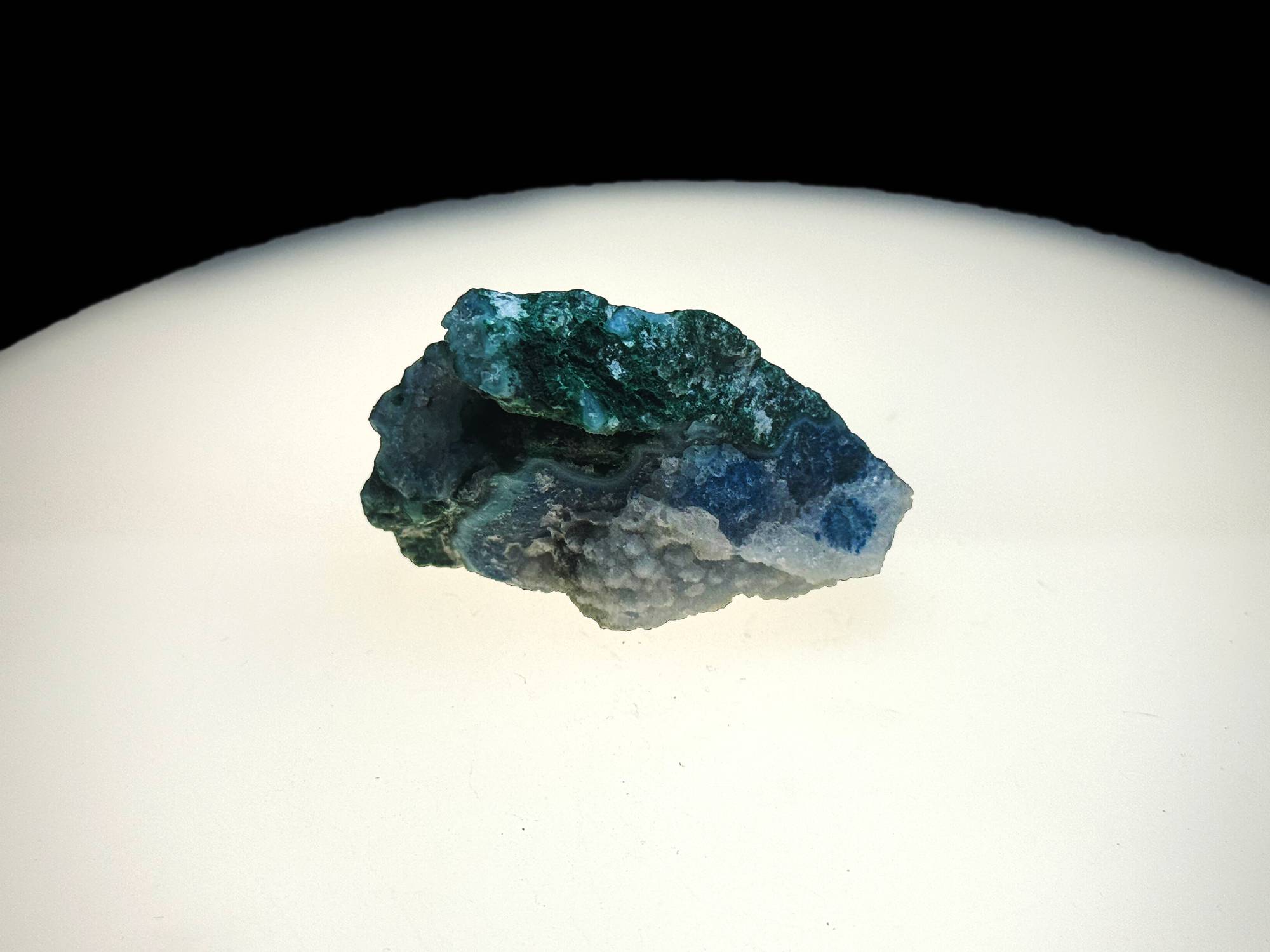 Chrysocolla with Malachite and Quartz - Kaokoveld, Namibia