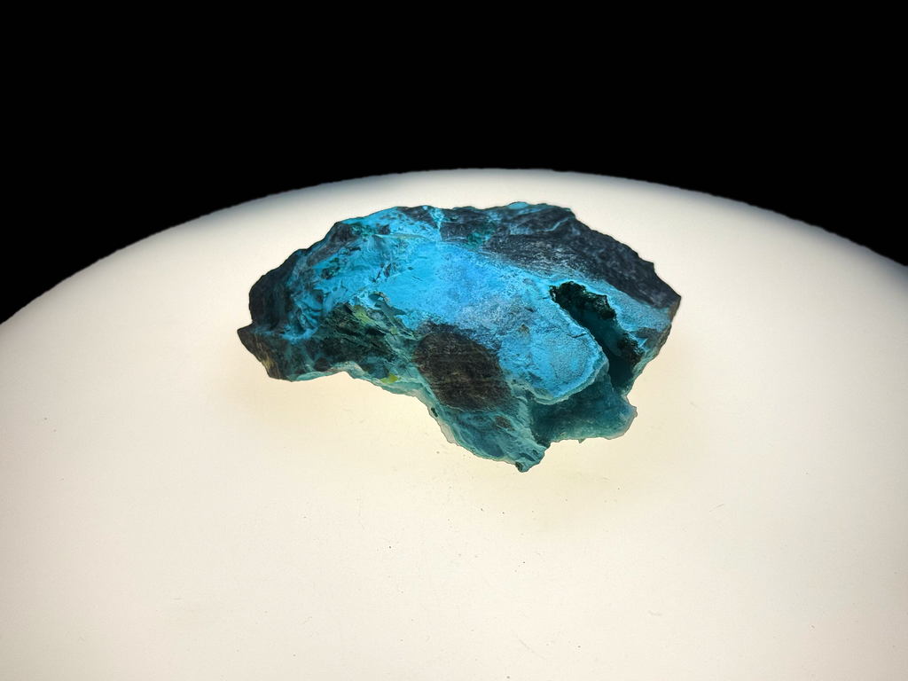 Chrysocolla with Shattuckite and Quartz matrix - Kaokoveld, Namibia