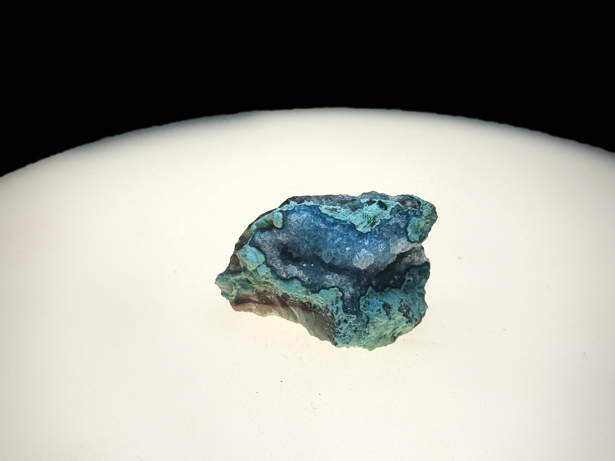 Chrysocolla with Malachite and Quartz - Kaokoveld, Namibia