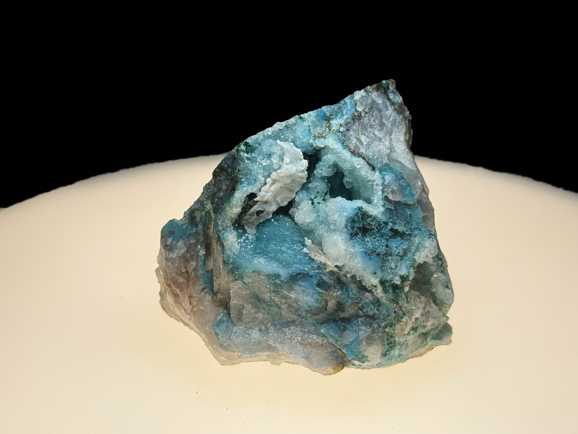 Chrysocolla with Quartz - Kaokoveld, Namibia
