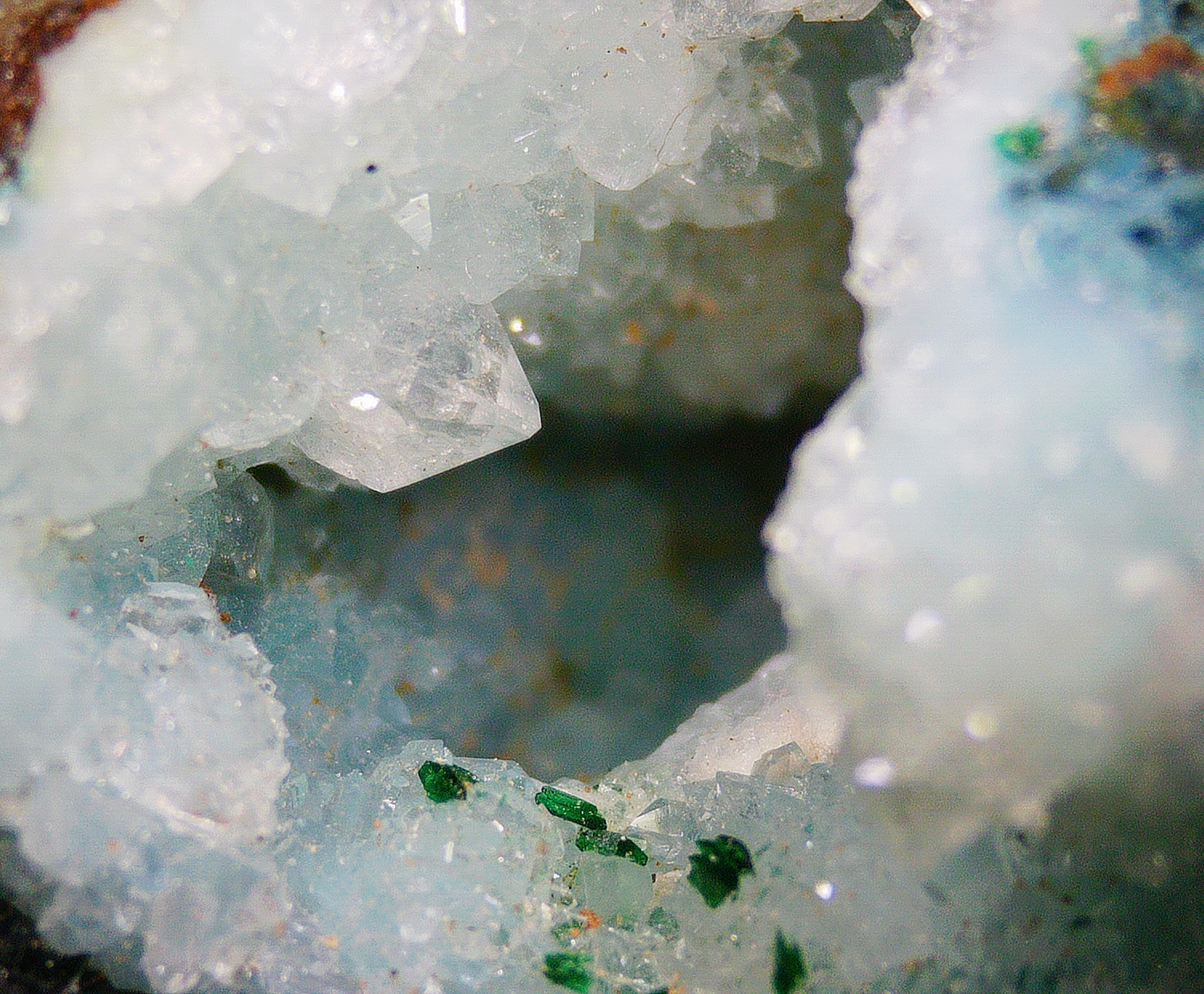 Chrysocolla with Quartz - Kaokoveld, Namibia