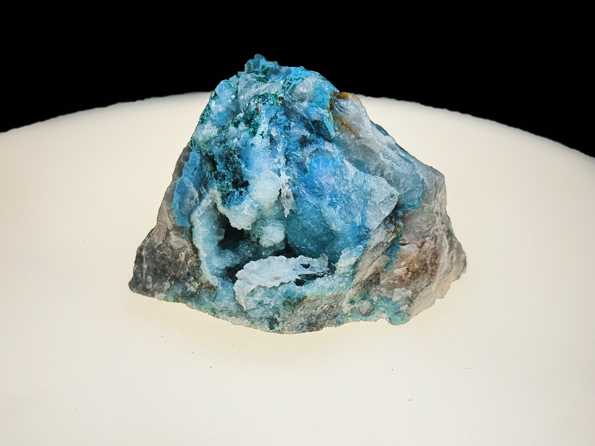Chrysocolla with Quartz - Kaokoveld, Namibia