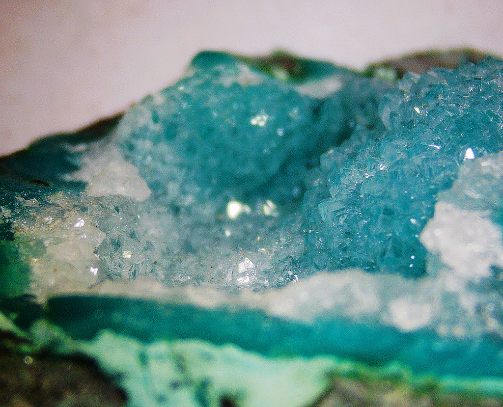Chrysocolla with Quartz and Malachite - Kaokoveld, Namibia