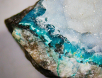 Chrysocolla with Quartz and Shattuckite - Kaokoveld, Namibia
