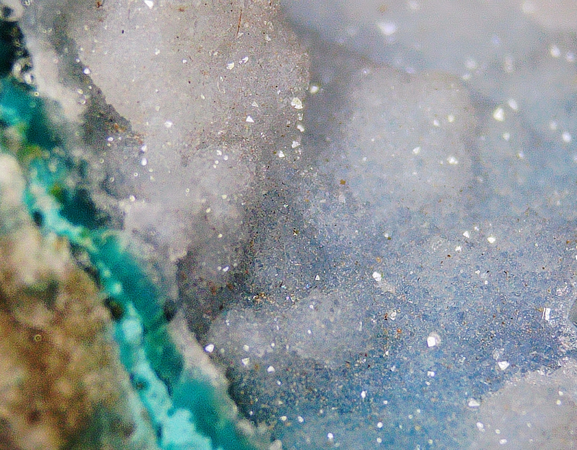 Chrysocolla with Quartz and Shattuckite - Kaokoveld, Namibia