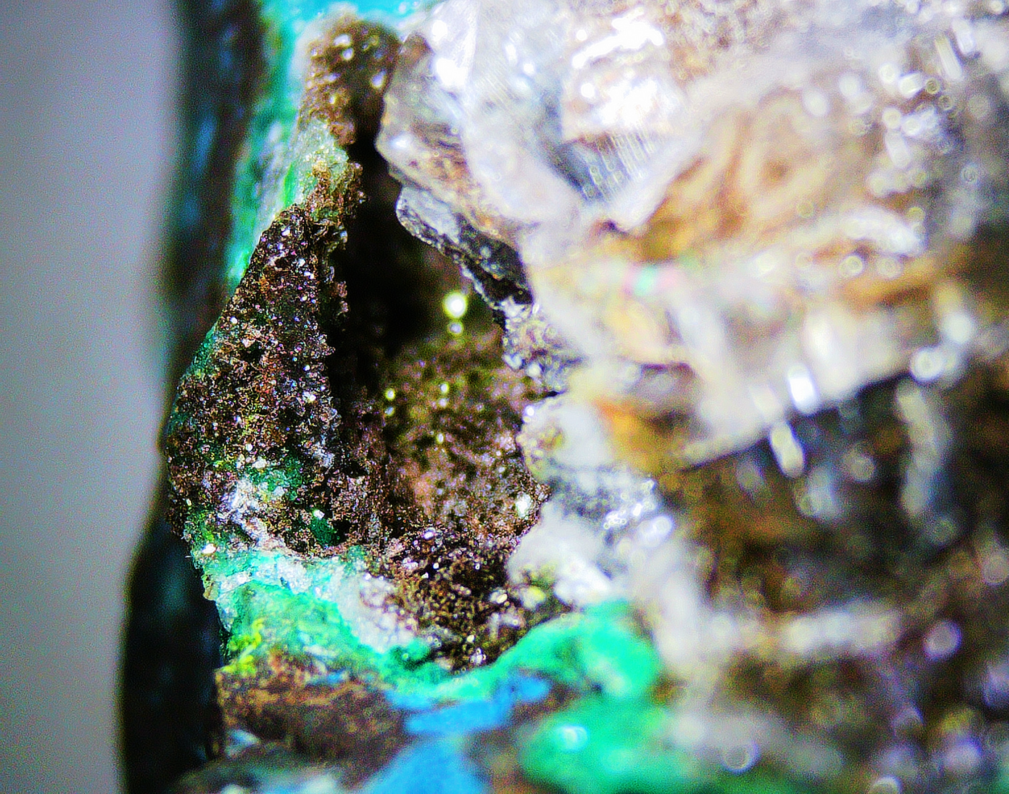 Chrysocolla with Quartz and Shattuckite - Kaokoveld, Namibia