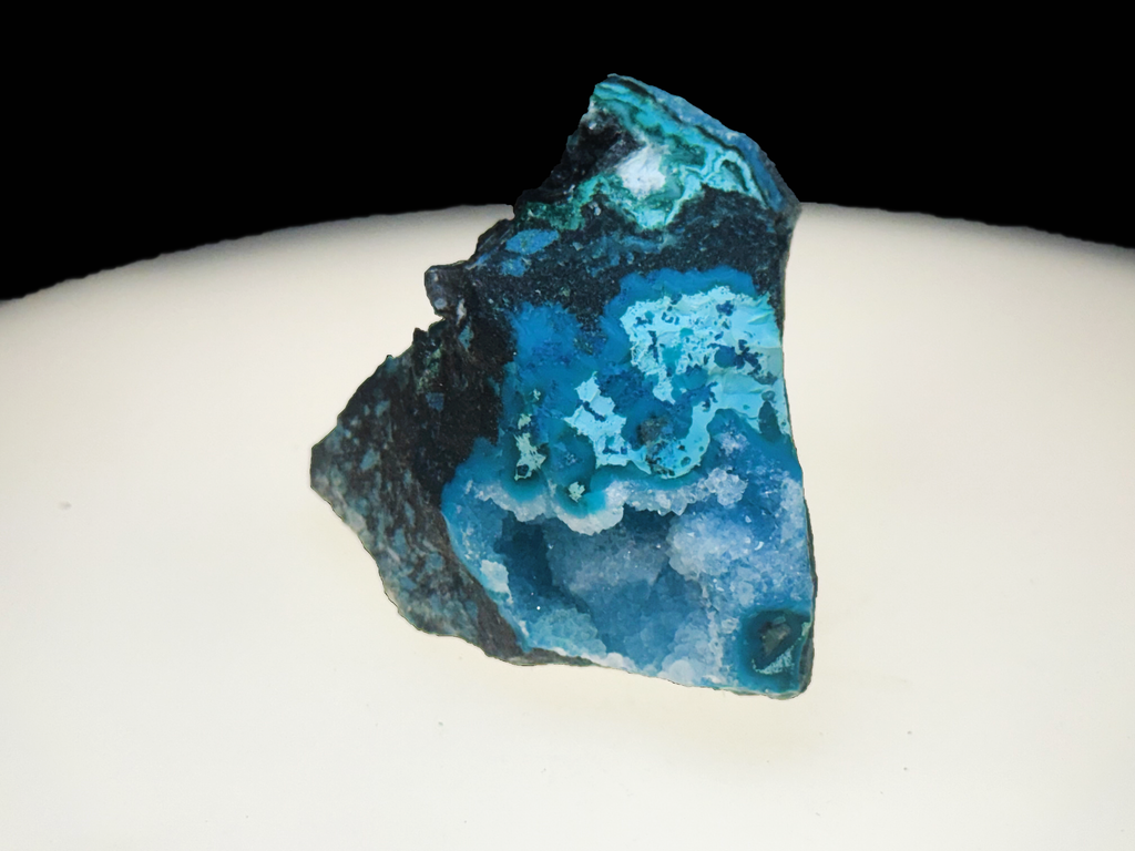 Chrysocolla with Quartz and Shattuckite - Kaokoveld, Namibia