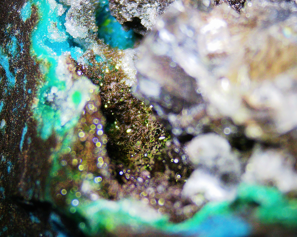 Chrysocolla with Quartz and Shattuckite - Kaokoveld, Namibia