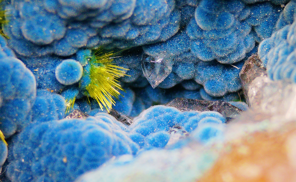Shattuckite with Chrysocolla - Kaokoveld, Namibia
