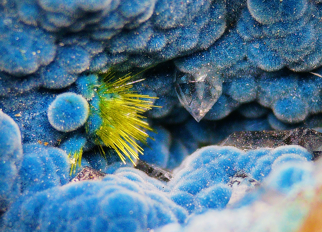 Shattuckite with Chrysocolla - Kaokoveld, Namibia