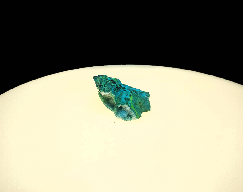 Chrysocolla with Malachite and Quartz - Kaokoveld, Namibia
