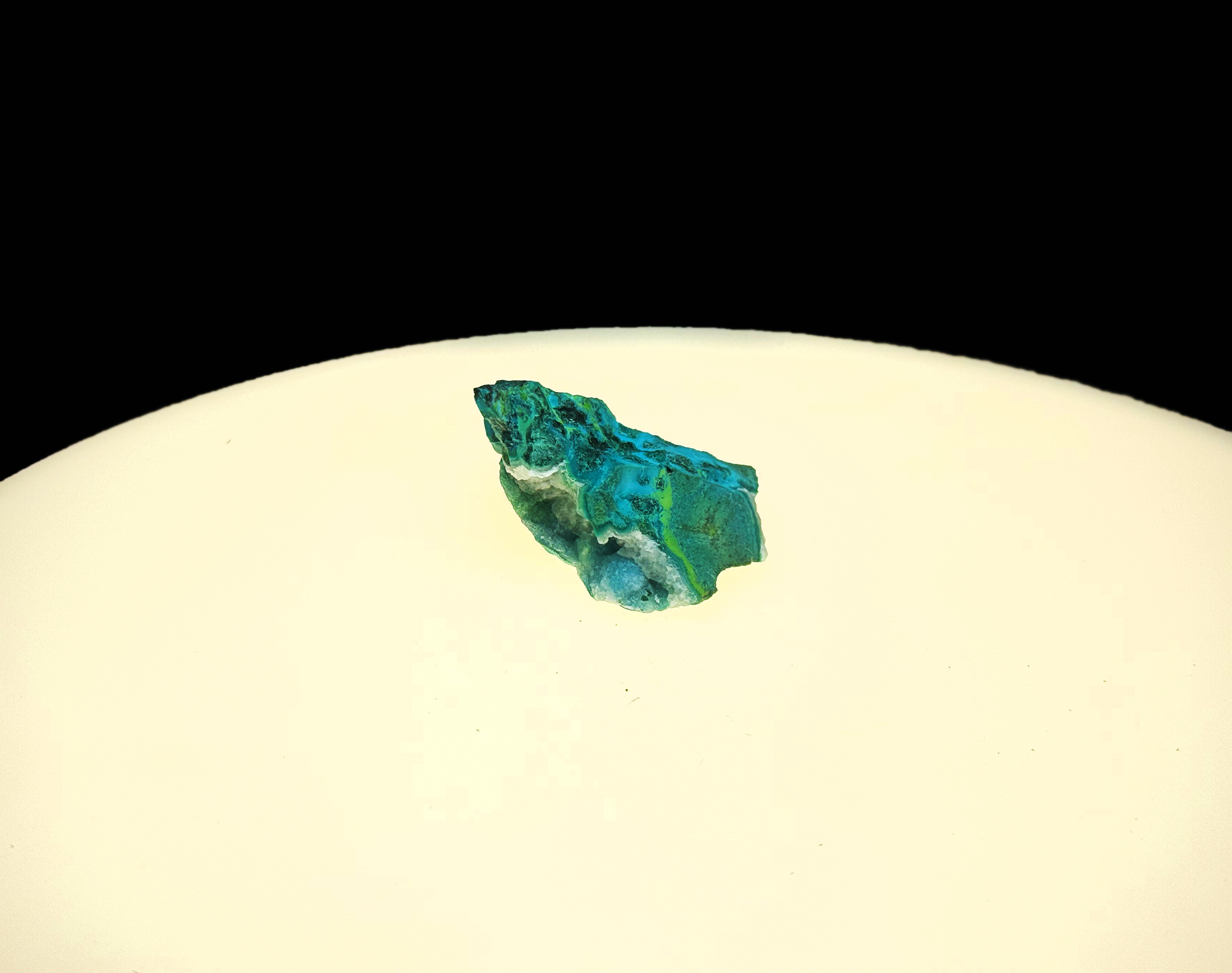 Chrysocolla with Malachite and Quartz - Kaokoveld, Namibia