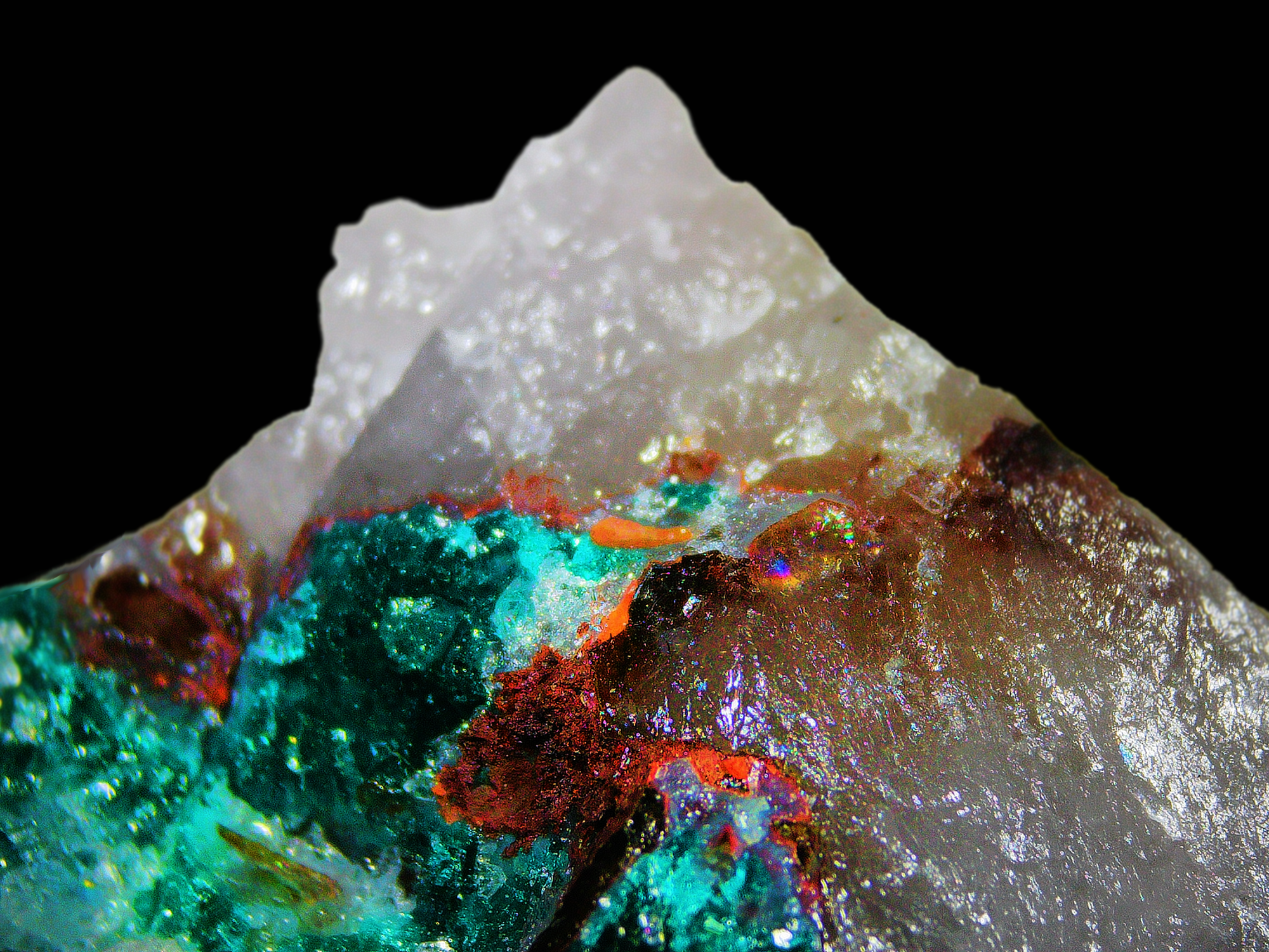 Dioptase on Matrix - Kaokoveld, Namibia