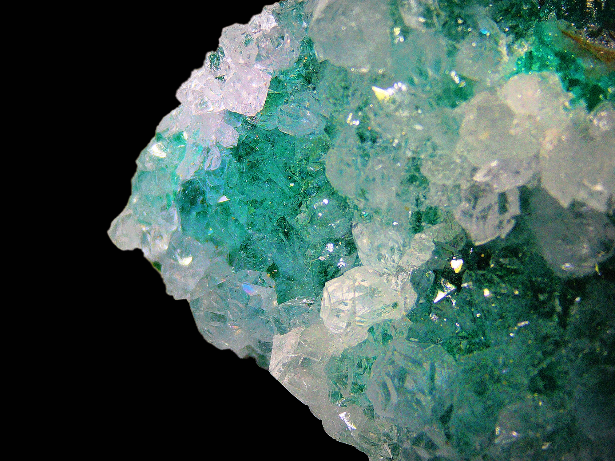 Dioptase on Matrix - Kaokoveld, Namibia