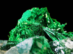 Dioptase with Malachite on Quartz Matrix - Kaokoveld, Namibia
