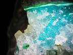 Dioptase on Quartz Matrix - Kaokoveld, Namibia