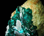 Dioptase on Matrix - Kaokoveld, Namibia