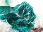 Dioptase on Calcite–Quartz Matrix - Kaokoveld, Namibia