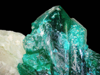 Dioptase on Feldspar–Quartz Matrix - Kaokoveld, Namibia