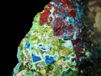 Dioptase with Chrysocolla on Quartz Matrix - Kaokoveld, Namibia