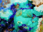 Azurite–Chrysocolla–Malachite on Quartz Matrix - Kaokoveld, Namibia