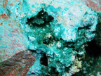 Chrysocolla with Dioptase Traces on Matrix - Kaokoveld, Namibia