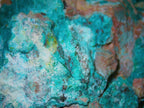 Chrysocolla with Micro-Dioptase on Matrix - Kaokoveld, Namibia