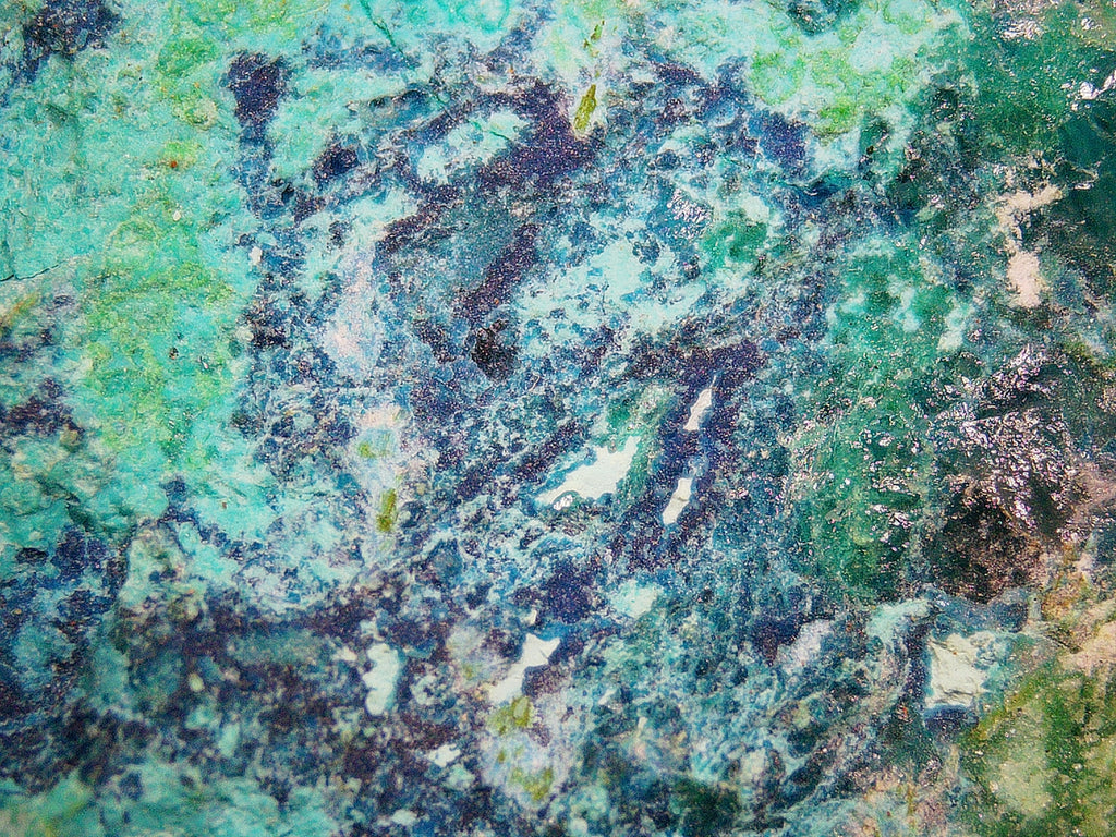 Dioptase on Matrix - Kaokoveld, Namibia