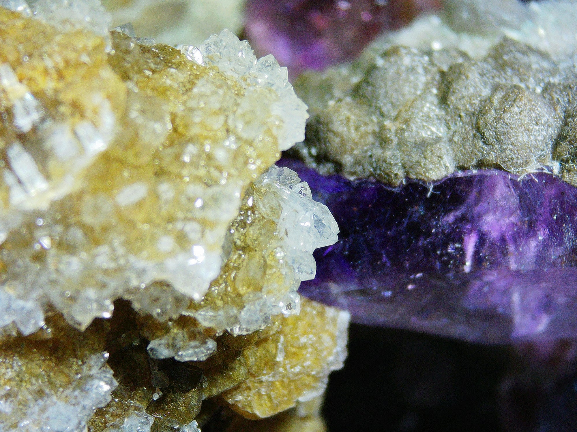 Fluorite with Pyrite on Matrix - Kaokoveld, Namibia