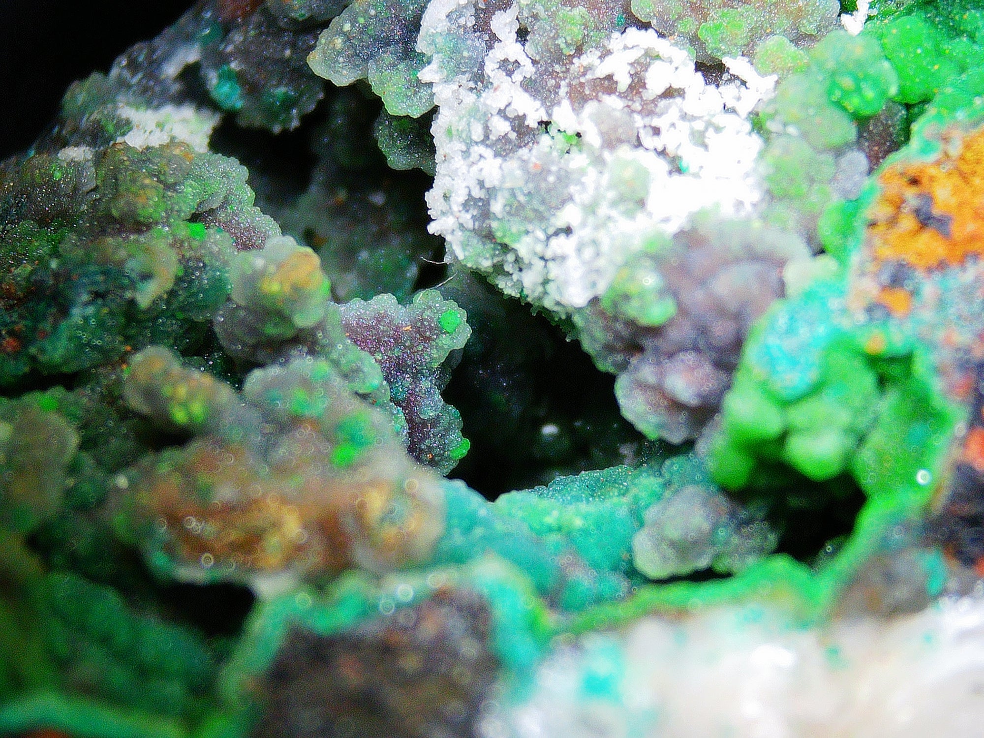 Azurite–Malachite with Chrysocolla on Iron-Rich Matrix - Kaokoveld, Namibia