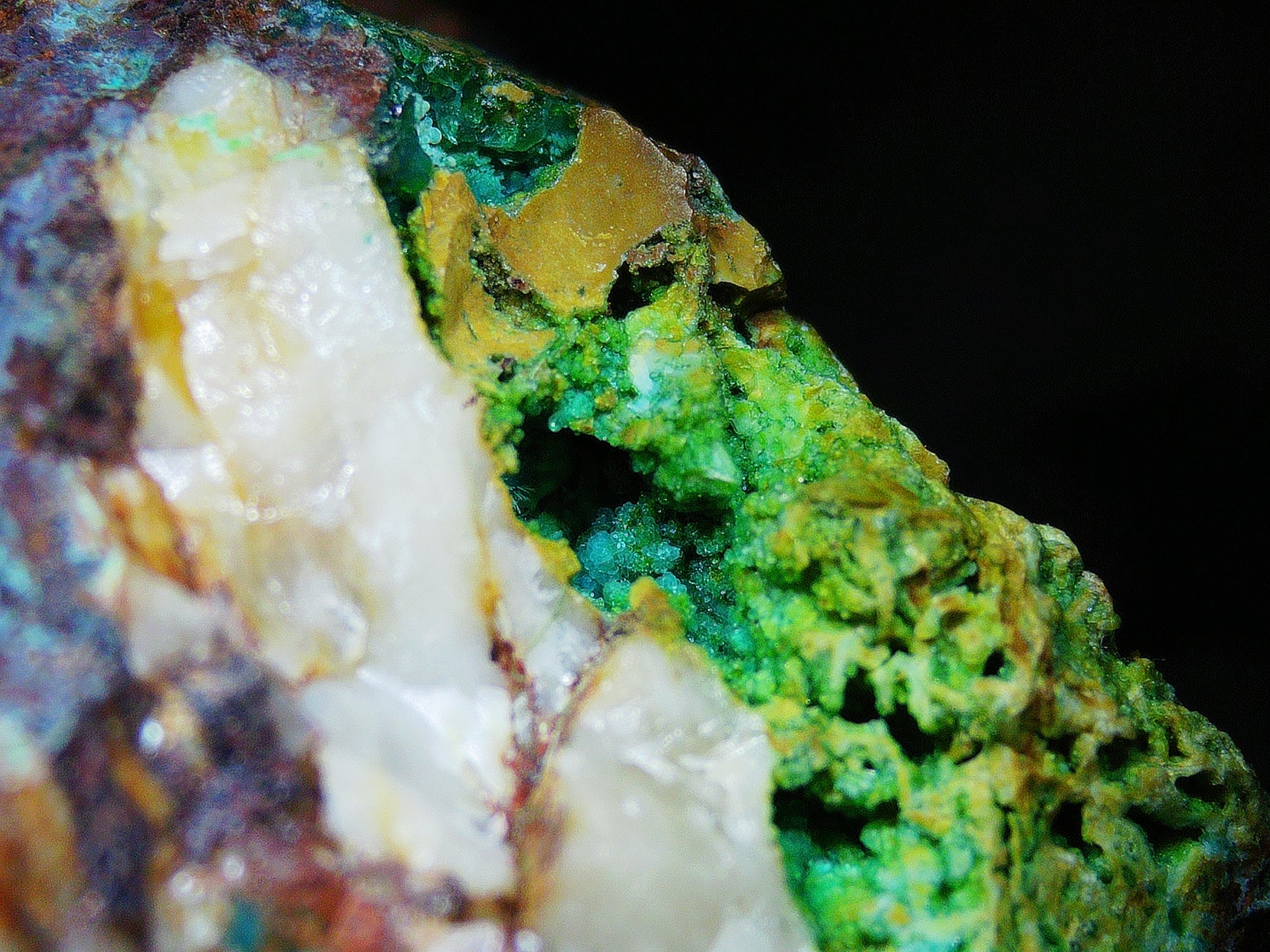 Azurite–Malachite with Chrysocolla on Ironstone Matrix - Kaokoveld, Namibia