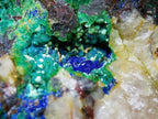 Azurite–Malachite with Chrysocolla on Ironstone Matrix - Kaokoveld, Namibia