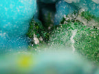 Chrysocolla with Malachite and Quartz on Copper-Rich Host Rock - Kaokoveld, Namibia