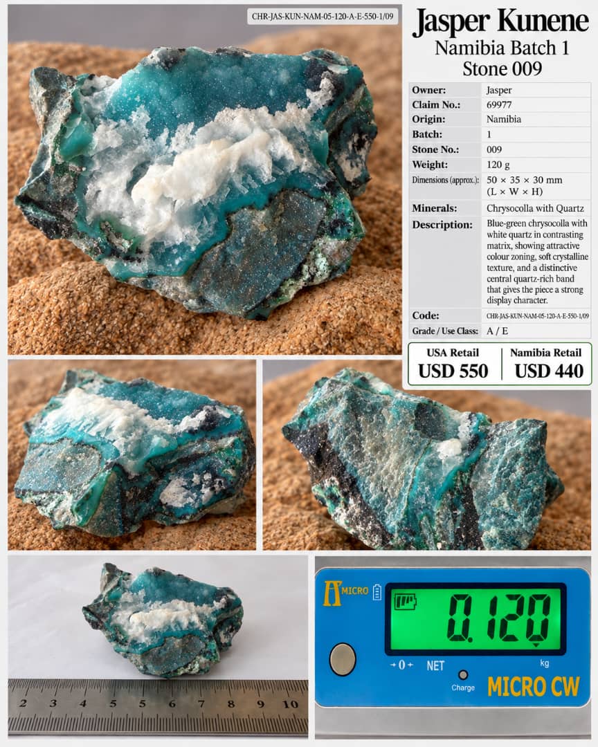 Chrysocolla with Quartz