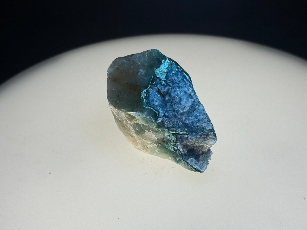 Dioptase on Quartz Matrix - Kaokoveld, Namibia