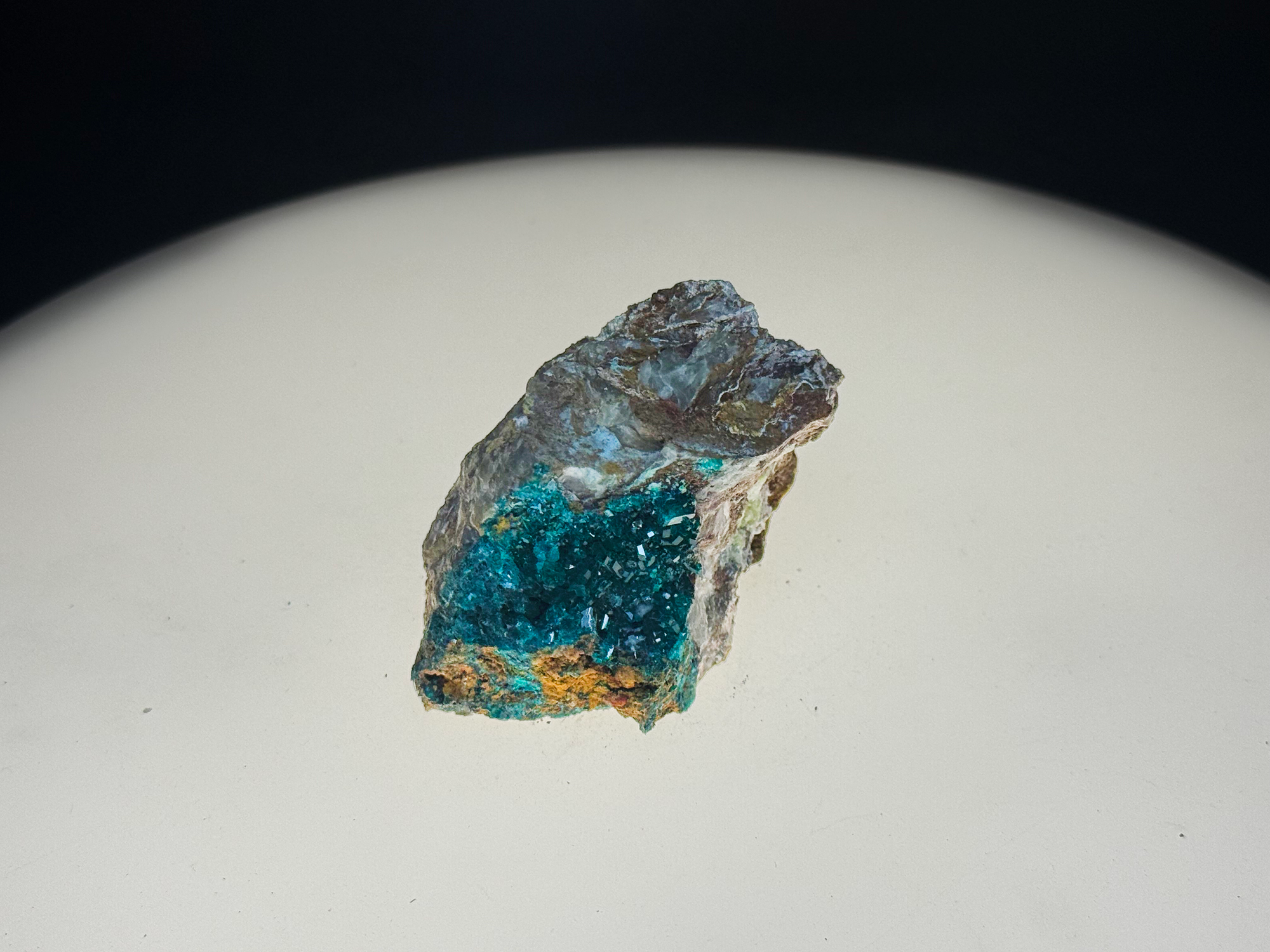Dioptase on Matrix - Kaokoveld, Namibia