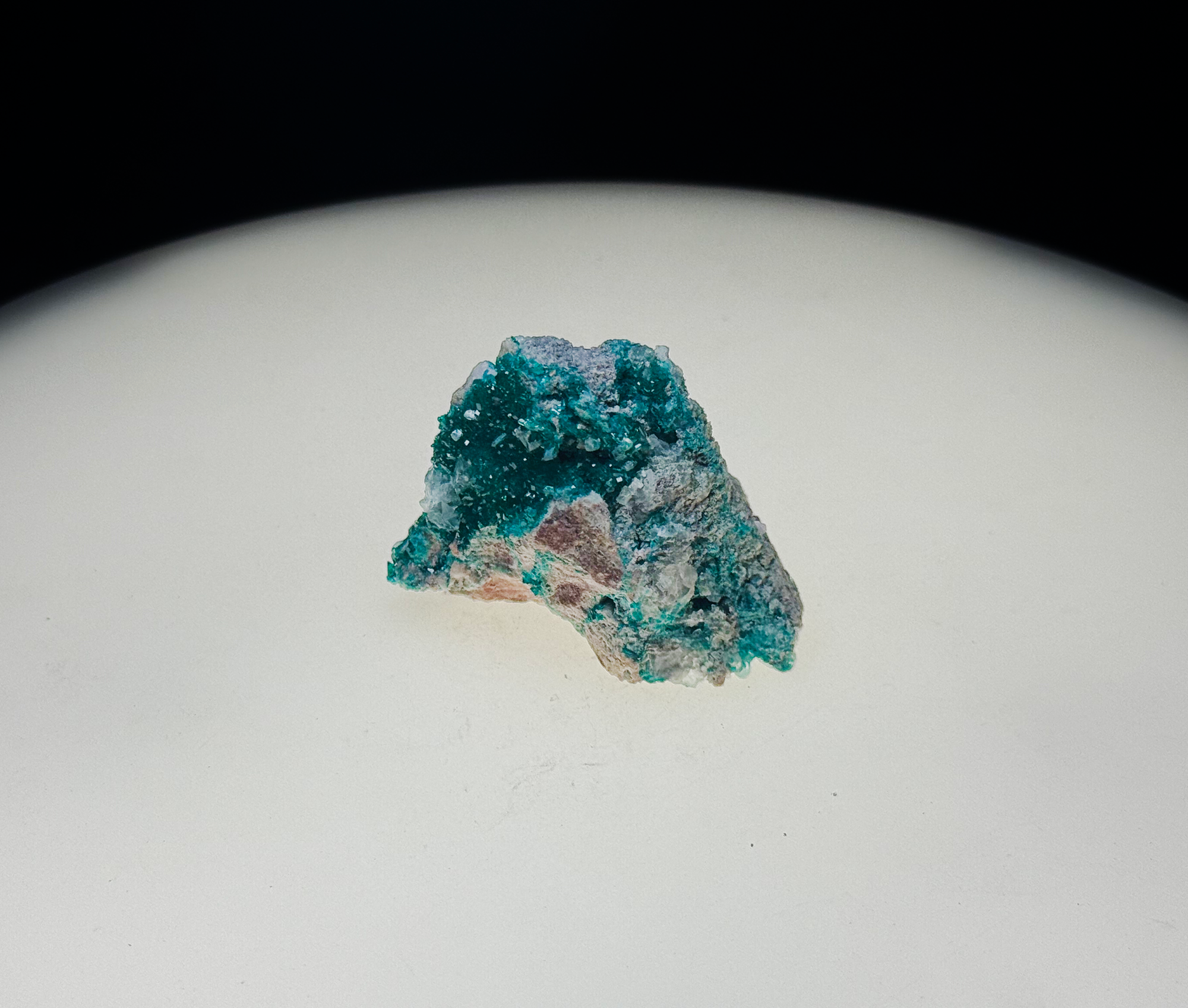 Dioptase on Matrix - Kaokoveld, Namibia