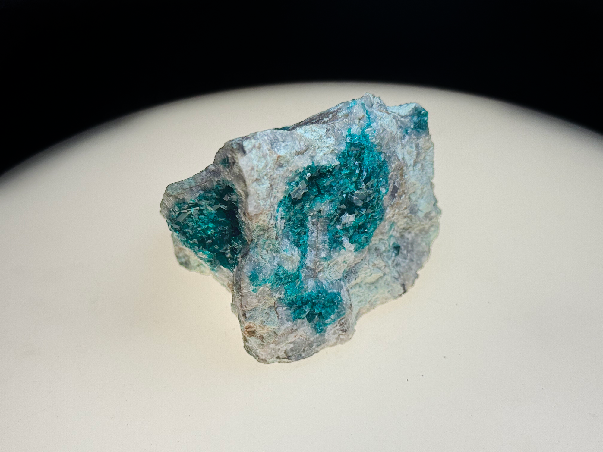 Dioptase on Matrix - Kaokoveld, Namibia