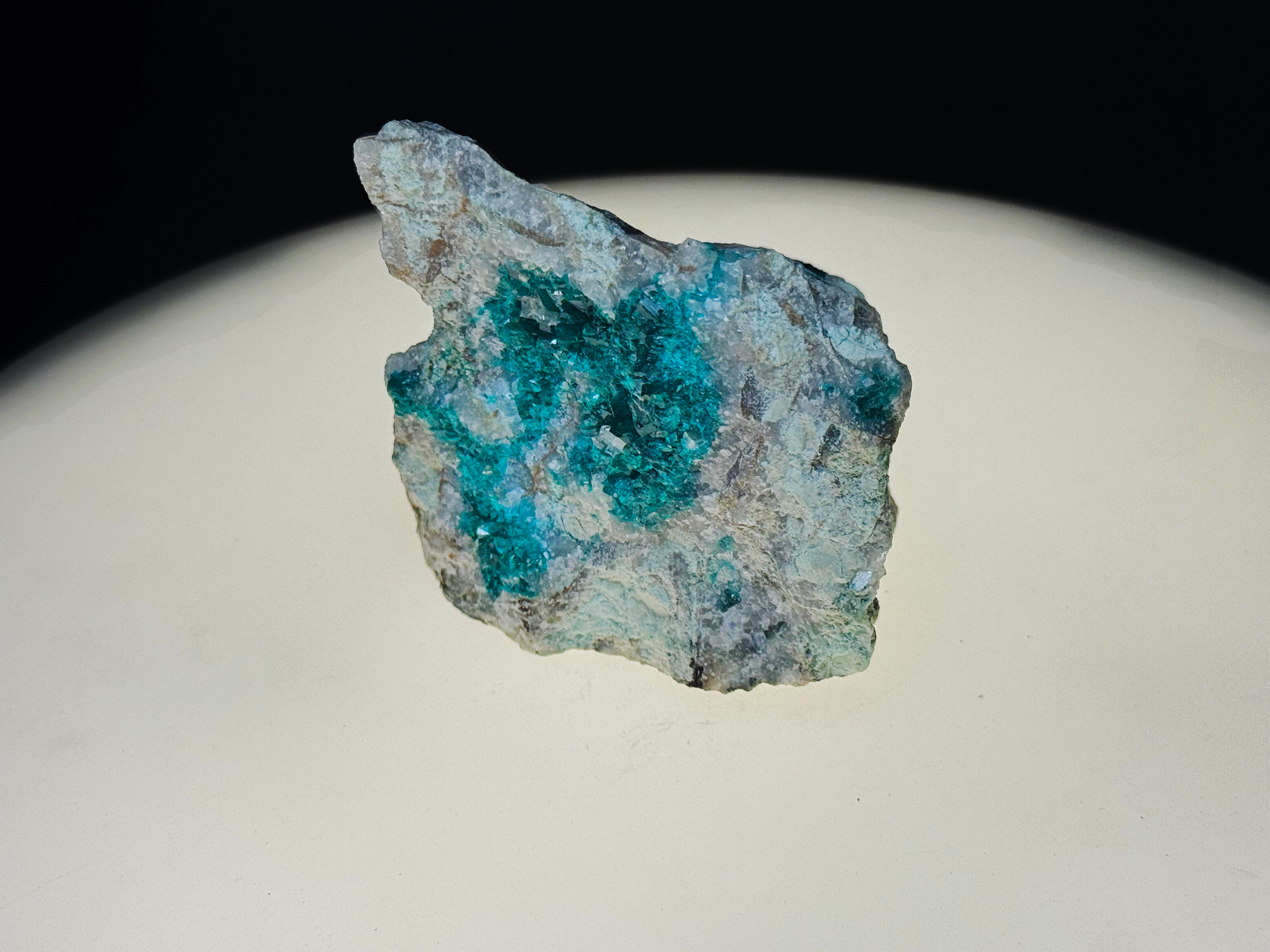 Dioptase on Matrix - Kaokoveld, Namibia