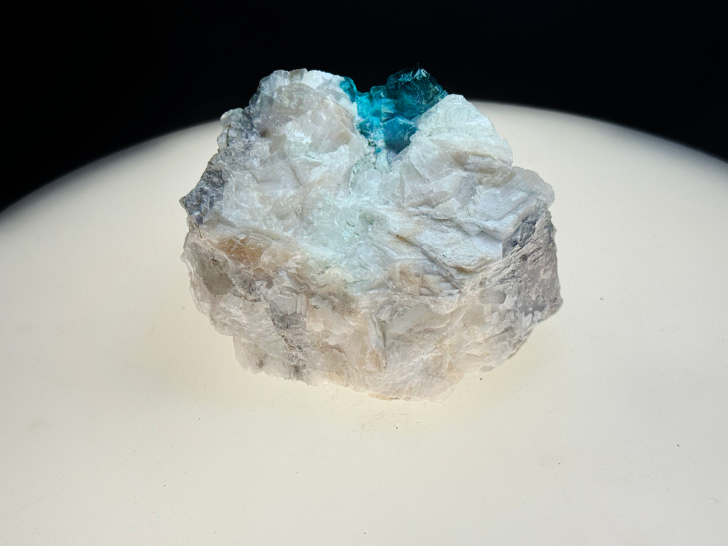 Dioptase on Feldspar–Quartz Matrix - Kaokoveld, Namibia