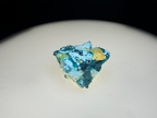 Chrysocolla–Malachite with Yellow Calcite on Matrix - Kaokoveld, Namibia