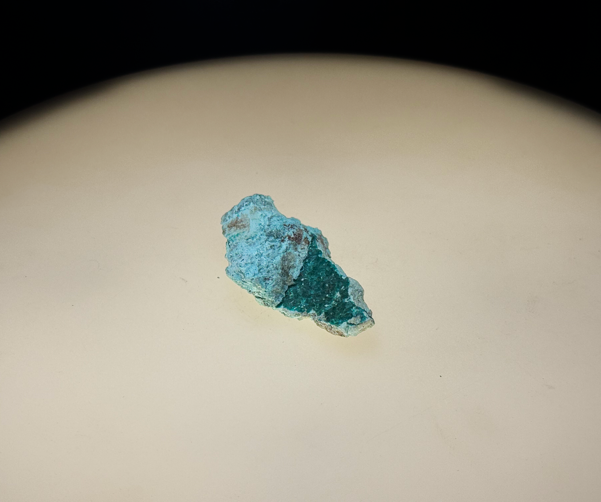 Chrysocolla with Minor Dioptase on Matrix - Kaokoveld, Namibia