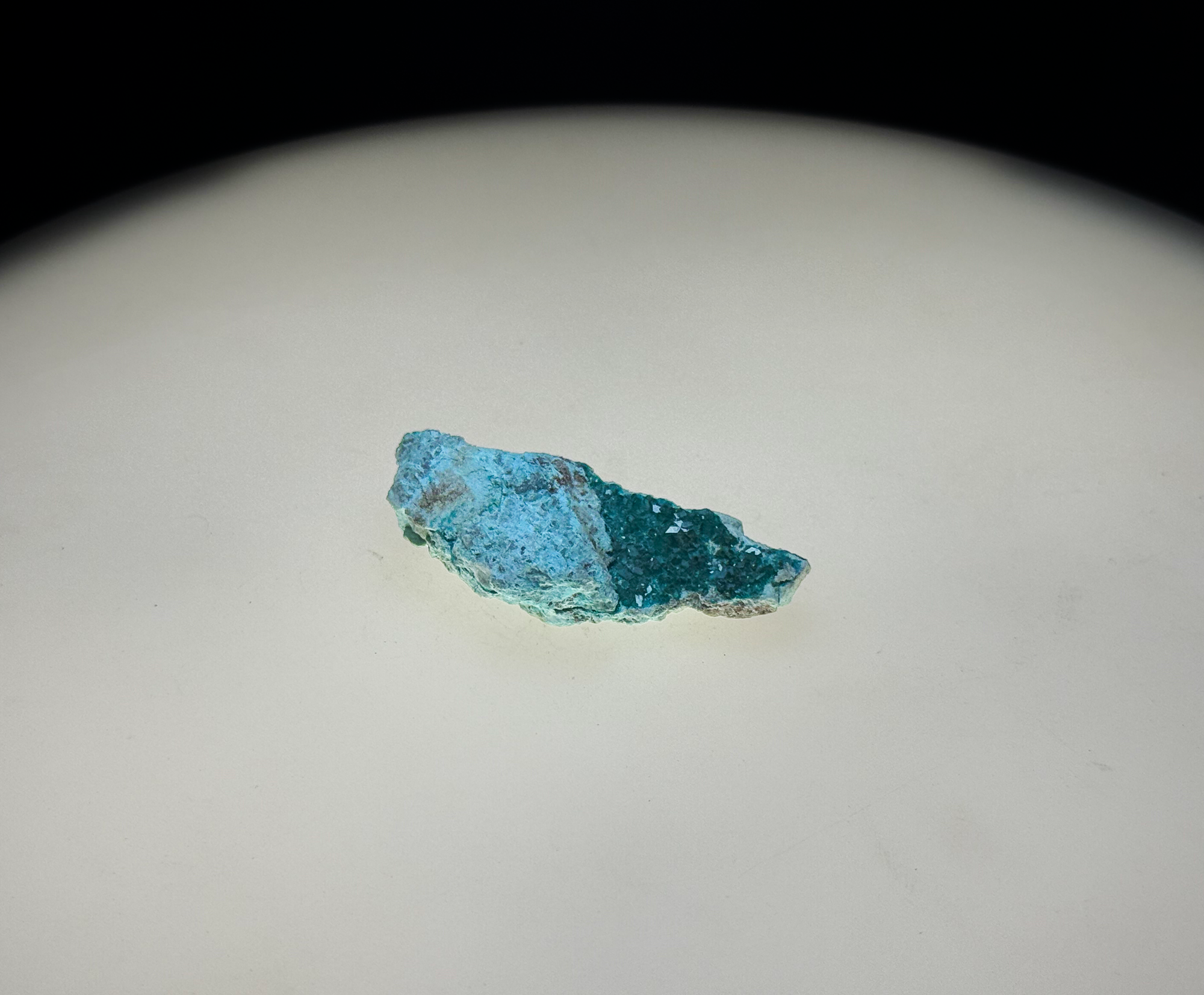 Chrysocolla with Minor Dioptase on Matrix - Kaokoveld, Namibia
