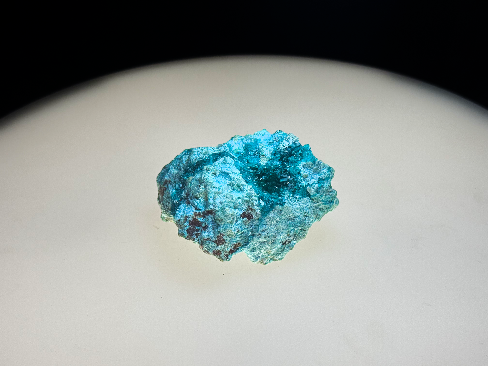 Chrysocolla with Dioptase on Matrix - Kaokoveld, Namibia